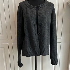 41 Hawthorn Charcoal Gray Button-Front Cardigan